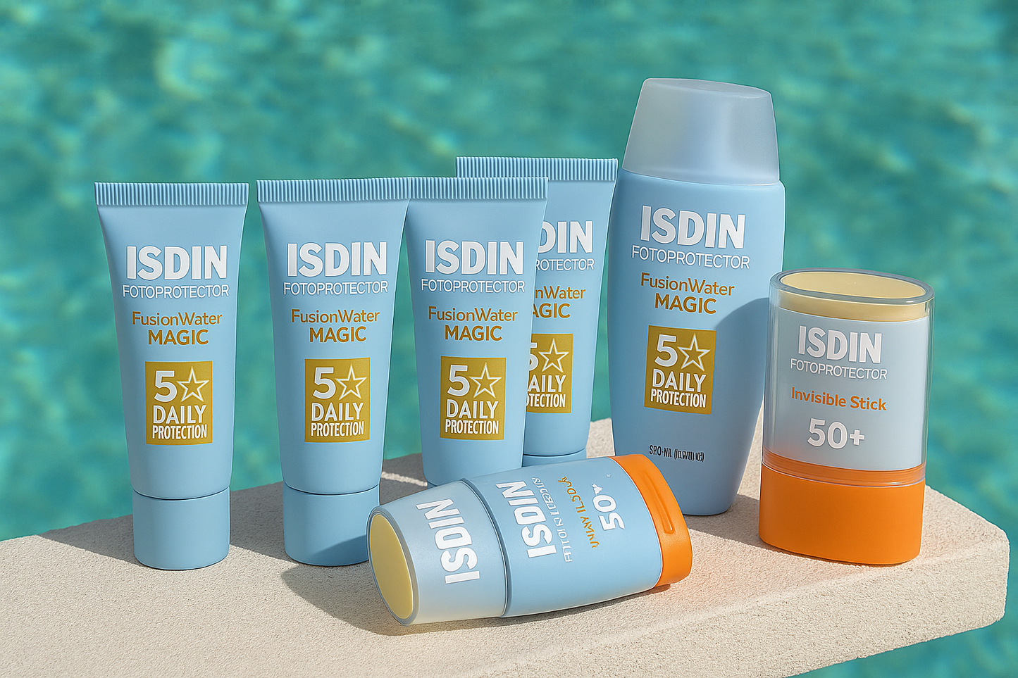 Invisible Stick ISDIN Pack + Fusion Water Magic SPF 50